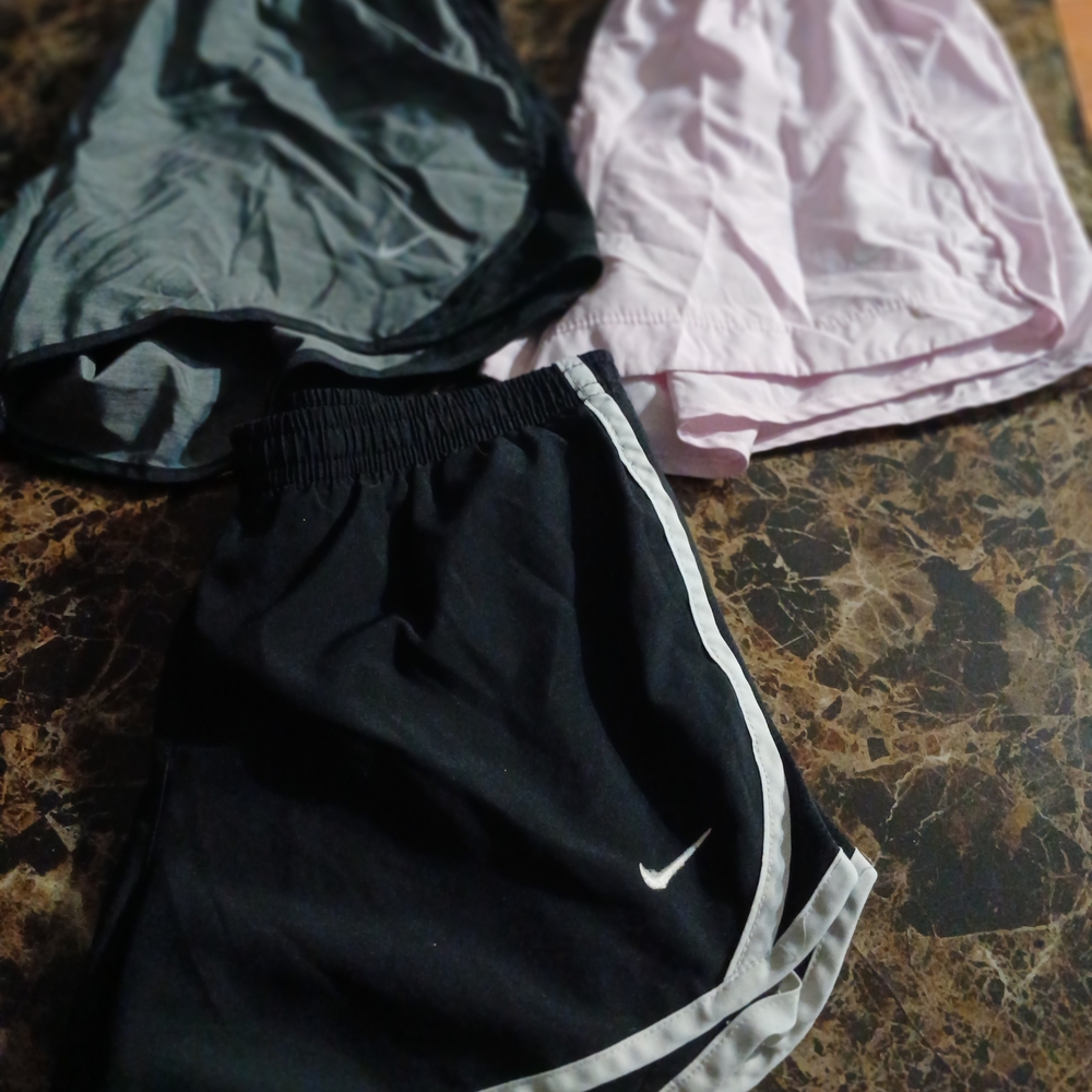 Nike Sports Shorts Set - Black, Gray, Light Pink